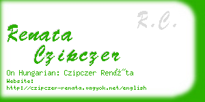 renata czipczer business card